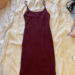 Forever 21 Maroon Body Con Dress